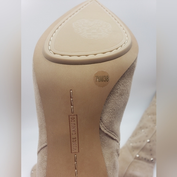1215- Vince Camuto Fimulie Studded Suede Boots Size 7.5 NWT - Picture 7 of 11
